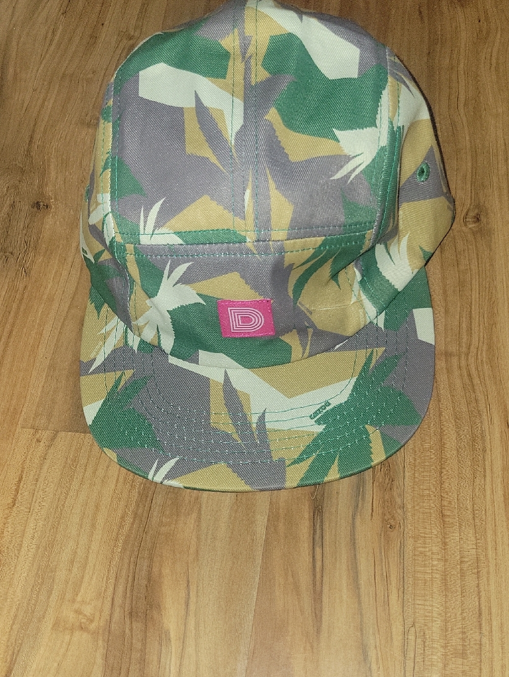 Camouflage 5-Panel Camper Hat - Green & Tan*Limited Edition*